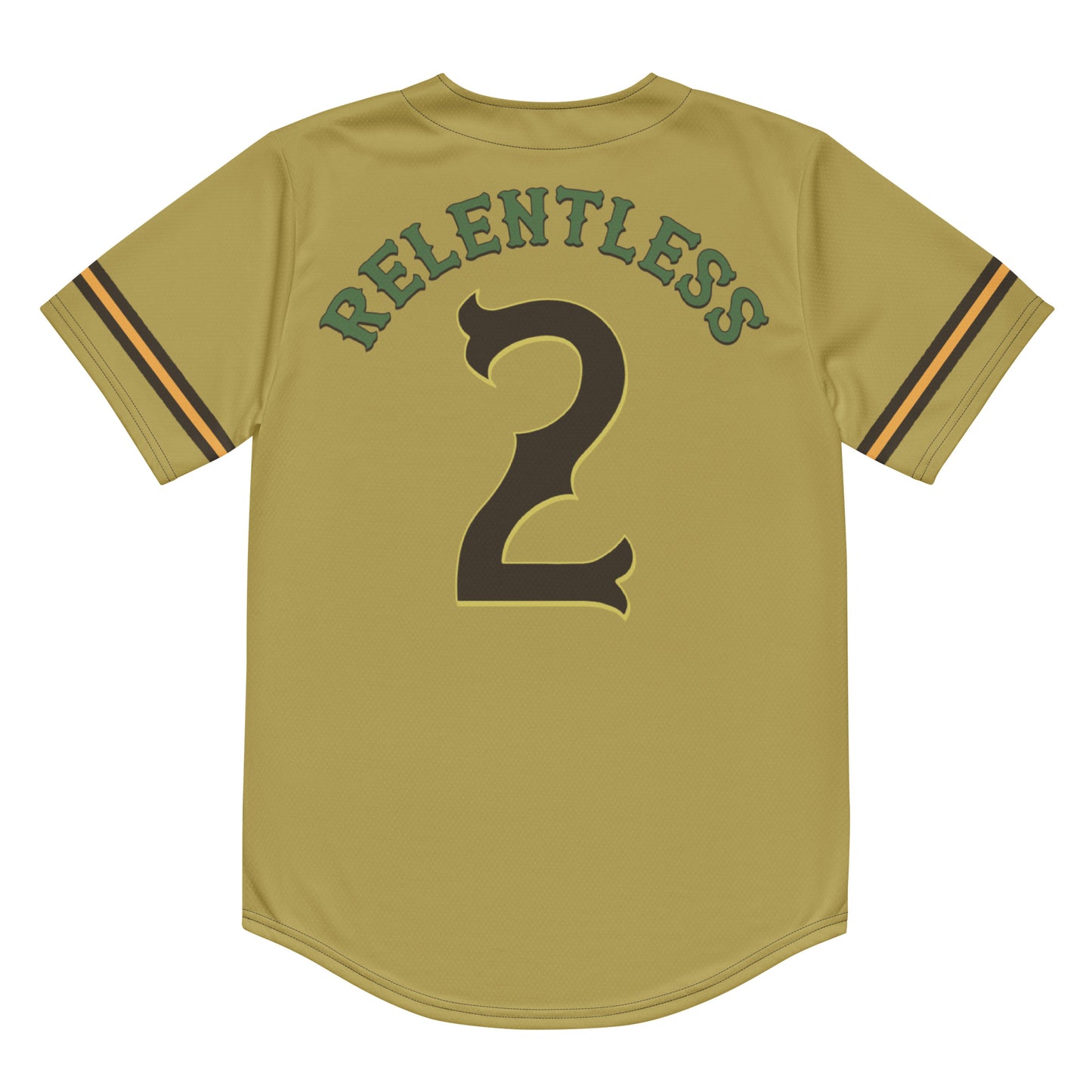 The Relentless Two – Gold Baseball Jersey
